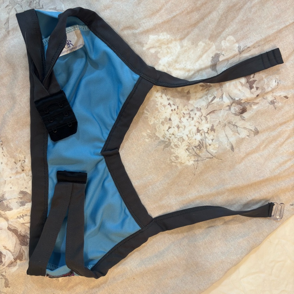 Blue and Black Sports Bra NWOT